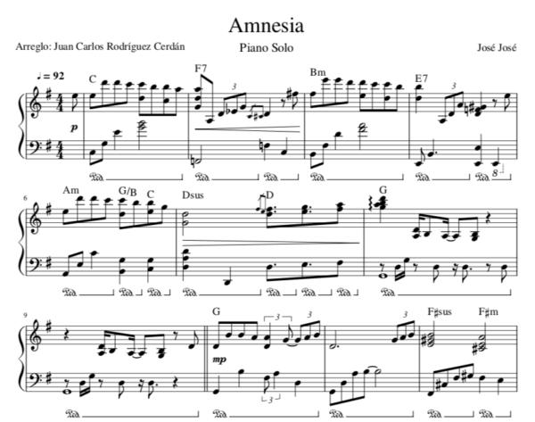 amnesia partitura piano