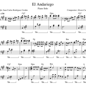 El Andariego - Partitura Piano