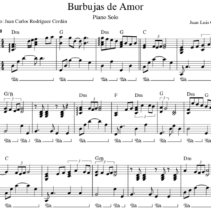 Burbujas de Amor - Partitura Piano