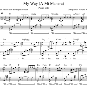 My Way - Partitura Piano