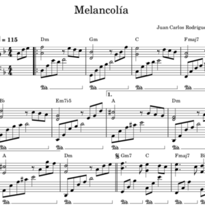 Melancolia - Partitura Piano