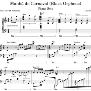 Mañana de Carnaval - Partitura Piano