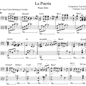 La Puerta - Partitura Piano