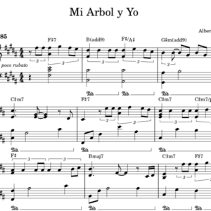 Mi Arbol y Yo - Partitura Piano