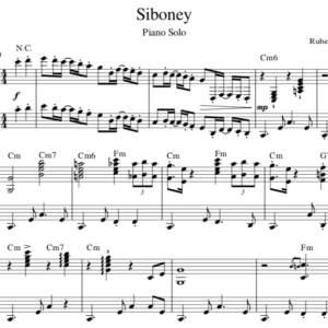 Siboney - Partitura Piano Solo