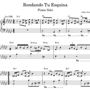 Rondando Tu Esquina - Partitura Piano