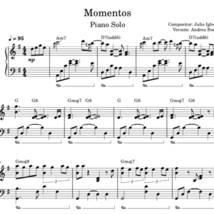 Momentos - Partitura Piano