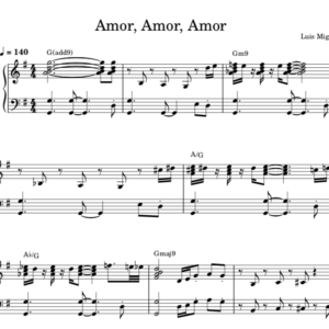 Amor, Amor, Amor - Partitura Piano