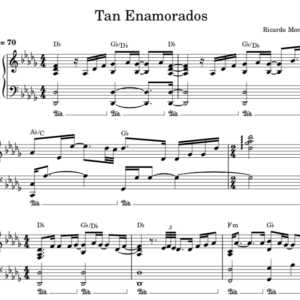 Tan Enamorados - Partitura Piano