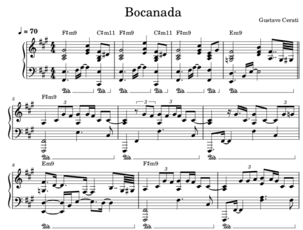 Bocanada - Partitura Piano