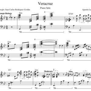 Veracruz - Partitura Piano