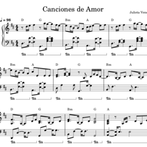Canciones de Amor - Partitura Piano