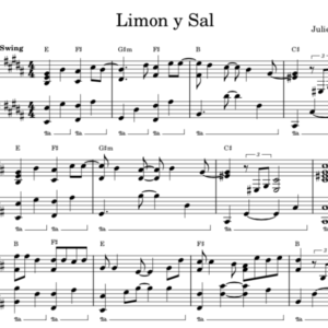 Limon y Sal - Partitura Piano