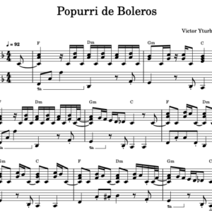 Popurri Boleros Piruli - Partitura Piano