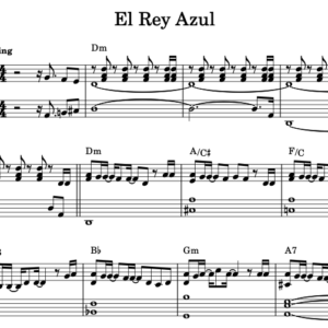 El Rey Azul - Partitura Piano