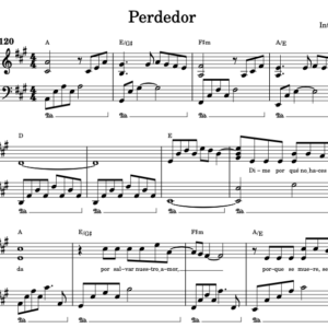 Perdedor - Partitura Piano