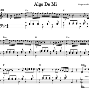 Algo de Mí - Partitura Piano