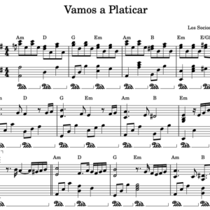 Vamos a Platicar - Partitura Piano