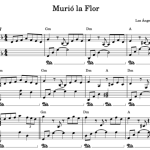 Murio la Flor - Partitura Piano