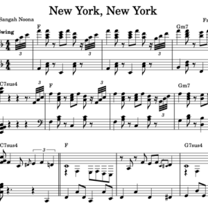 New York, New York - Partitura Piano