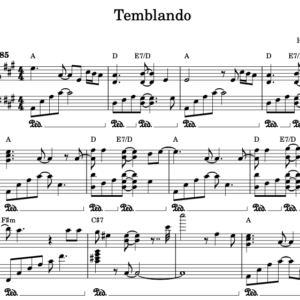 Temblando - Partitura Piano